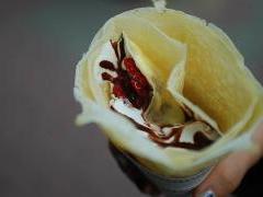 Roll crepe coffee