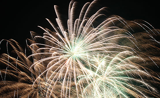 双海の夏祭り 花火写真